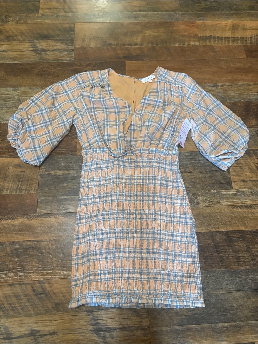 Mable Anthropologie Southern Peach Mini Dress Size